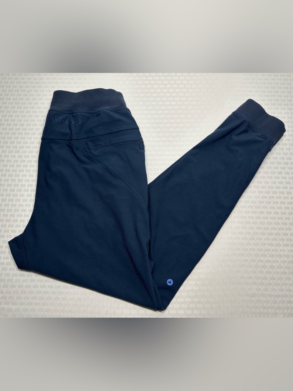 Birddogs Blue Lined Drawstring Men’s Performance Stretch Jogger Pants Size Large